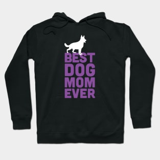 Best German Shepherd Dog Mom Ever - Purple Dog Lover Gift Hoodie